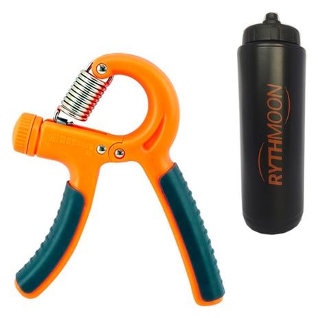 Kit Hand Grip C/ Mola Ajustável de Força - Liveup 10 a 40 Kg + Squeeze Automático 1lt - Rythmoon Menor preço em Kit Hand Grip C/ Mola Ajustável de Força - Liveup 10 a 40 Kg + Squeeze Automático 1lt - Rythmoon