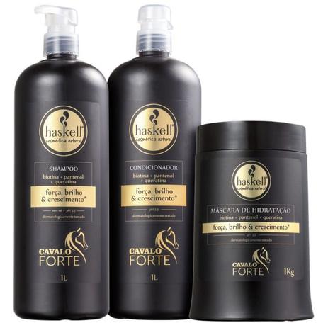 Kit haskell cavalo forte sh cond 1l másc 1kg tratamento salão é boa?