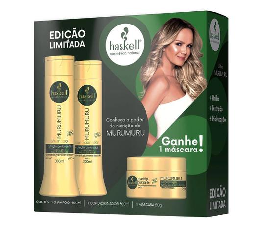 Kit Haskell Murumuru Shampoo Condicionador 300ml Menor preço em Kit Haskell Murumuru Shampoo Condicionador 300ml