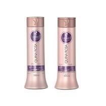 Kit Haskell Quina Rosa Shampoo 500ml + Condicionador 500ml Profissional Menor preço em Kit Haskell Quina Rosa Shampoo 500ml + Condicionador 500ml Profissional