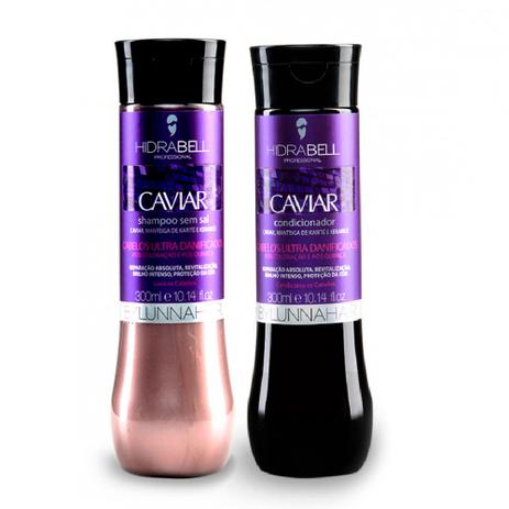 Kit Hidrabell Hidra-Caviar Shampoo 300ml + Condicionador 300ml Menor preço em Kit Hidrabell Hidra-Caviar Shampoo 300ml + Condicionador 300ml