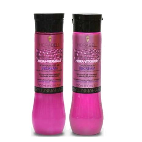 Kit Hidrabell Hidra Vitaminas Bb Cream Shampoo 300ml + Condicionador 300g Menor preço em Kit Hidrabell Hidra Vitaminas Bb Cream Shampoo 300ml + Condicionador 300g