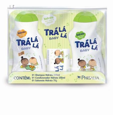 Kit Hidrata Trá Lá Lá Baby Shampoo 200ml+Condicionador+Sabonete Hidratante Com Aloe Vera - Phisalia Menor preço em Kit Hidrata Trá Lá Lá Baby Shampoo 200ml+Condicionador+Sabonete Hidratante Com Aloe Vera - Phisalia