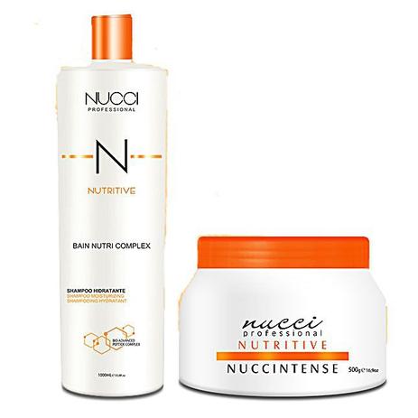 Kit Hidratante Nutritive Máscara E shampoo Nucci 1Litro 500G Menor preço em Kit Hidratante Nutritive Máscara E shampoo Nucci 1Litro 500G