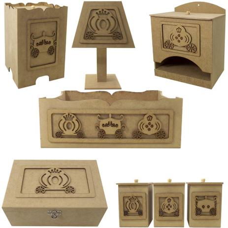 Kit Higiene Bebê em MDF Carruagem Princesa 8 peças com Abajur e Farmacinha - Palácio da Arte é ruim? Kit Higiene Bebê em MDF Carruagem Princesa 8 peças com Abajur e Farmacinha - Palácio da Arte é boa?