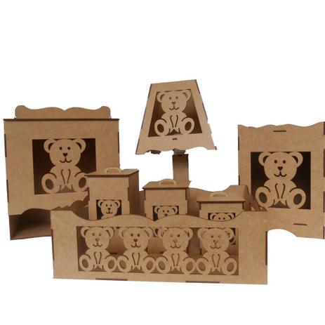 Kit Higiene Bebê Urso 7 Peças - Companhia Do M.D.F Menor preço em Kit Higiene Bebê Urso 7 Peças - Companhia Do M.D.F