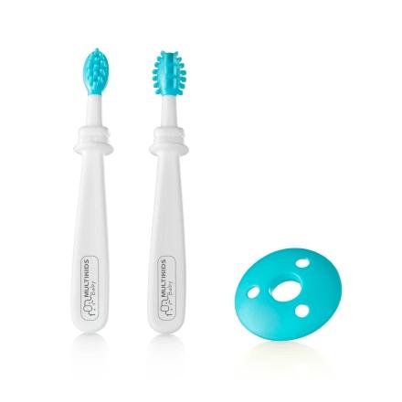 Kit Higiene Oral 3 Estágios Multikids Baby Azul - BB243 Menor preço em Kit Higiene Oral 3 Estágios Multikids Baby Azul - BB243