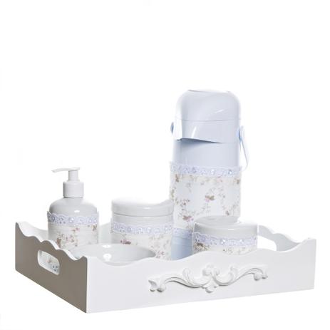 Kit Higiene Resina Arabesco Com Porta Álcool-Gel E Capa Quarto Bebê Infantil Menina - Potinho de mel Menor preço em Kit Higiene Resina Arabesco Com Porta Álcool-Gel E Capa Quarto Bebê Infantil Menina - Potinho de mel