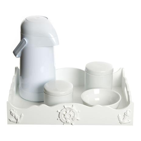 Kit Higiene Resina Marinheiro Quarto Bebê Menino - Potinho de mel Menor preço em Kit Higiene Resina Marinheiro Quarto Bebê Menino - Potinho de mel