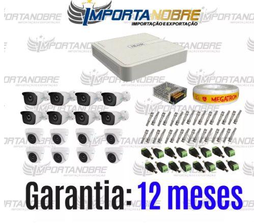 Kit Hilook 01 Dvr 16ch - 8 Domes - 8 Bullets Menor preço em Kit Hilook 01 Dvr 16ch - 8 Domes - 8 Bullets