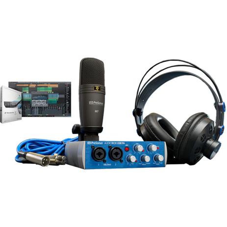 Kit Home Studio PreSonus AudioBox USB 96 Studio Menor preço em Kit Home Studio PreSonus AudioBox USB 96 Studio