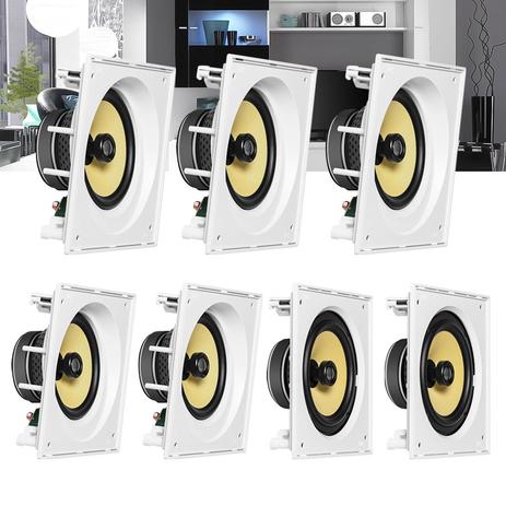 Kit Home Theater 7.0 JBL Caixa de Embutir CI8SA + CI8S Residencial Gesso Menor preço em Kit Home Theater 7.0 JBL Caixa de Embutir CI8SA + CI8S Residencial Gesso