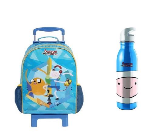Kit hora da aventura jake\ finn mochilete e garrafa - Dmw Menor preço em Kit hora da aventura jake\ finn mochilete e garrafa - Dmw
