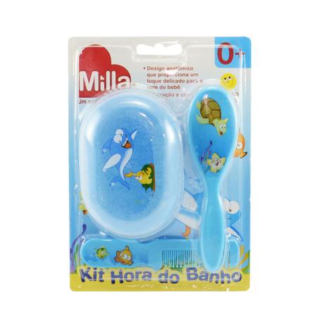 Kit Hora do Banho - Azul - Milla Menor preço em Kit Hora do Banho - Azul - Milla