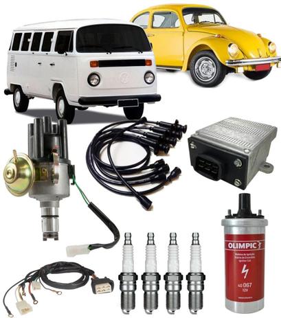Kit Ignição Eletrônica Fusca Brasilia Kombi 1300 E 1600 Com Velas e Cabo de velas - Hd é boa?