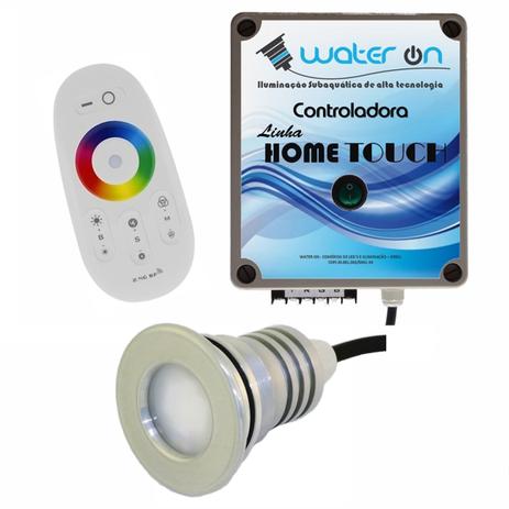 Kit Iluminação Piscina 1 Refletor 12w Led RGB + Controladora Touch - Water ON Menor preço em Kit Iluminação Piscina 1 Refletor 12w Led RGB + Controladora Touch - Water ON