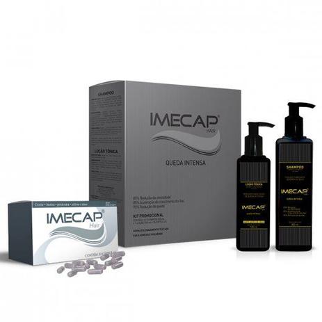 Kit Imecap Hair Queda Intensa Shampoo 300ml + Loção 100ml + 30 Cápsulas - Divcom pharma Menor preço em Kit Imecap Hair Queda Intensa Shampoo 300ml + Loção 100ml + 30 Cápsulas - Divcom pharma
