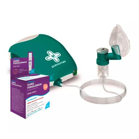 Kit Inalador Pulmomais Soniclear + Soro Fisiológico ADV 10 Ampolas 5ml cada Menor preço em Kit Inalador Pulmomais Soniclear + Soro Fisiológico ADV 10 Ampolas 5ml cada