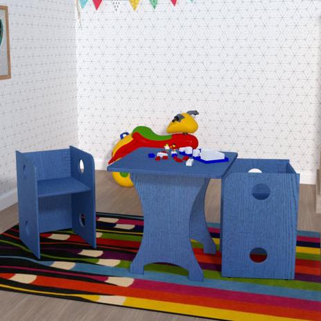 Kit Infantil 1 Mesa e 2 Bancos Clei Caroti Kit Cubos Baby Bramov Móveis Azul Menor preço em Kit Infantil 1 Mesa e 2 Bancos Clei Caroti Kit Cubos Baby Bramov Móveis Azul