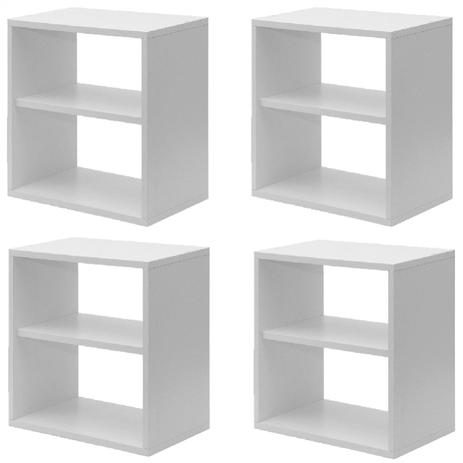 Kit Infantil 4 Nichos Cubo com Prateleira Lema Kit Cubos Baby Siena Móveis Branco Menor preço em Kit Infantil 4 Nichos Cubo com Prateleira Lema Kit Cubos Baby Siena Móveis Branco