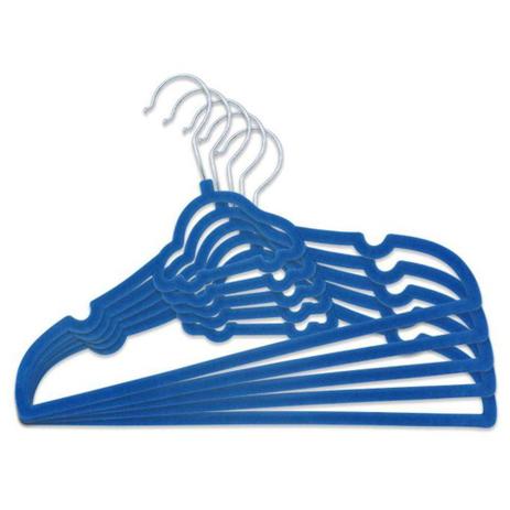 Kit Infantil 5 Cabides Aveludados Clingo Carrinho Azul Escuro - C0005 Menor preço em Kit Infantil 5 Cabides Aveludados Clingo Carrinho Azul Escuro - C0005