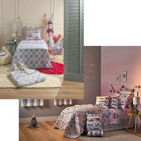 Kit Infantil Nina Colcha Boutis + Jogo De Cama Santista Menor preço em Kit Infantil Nina Colcha Boutis + Jogo De Cama Santista