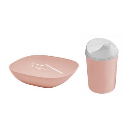 Kit Infantil Prato Bowl e Copo com Tampa Bico Baby Kids Rosa - Simonaggio Menor preço em Kit Infantil Prato Bowl e Copo com Tampa Bico Baby Kids Rosa - Simonaggio