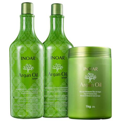 Kit Inoar Argan Oil System Salon Trio (3 Produtos) Menor preço em Kit Inoar Argan Oil System Salon Trio (3 Produtos)
