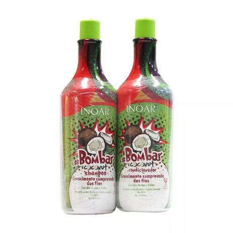 Kit Inoar - Bombar Coconut Litro - Shampoo + Condicionador Menor preço em Kit Inoar - Bombar Coconut Litro - Shampoo + Condicionador