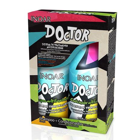Kit Inoar Doctor Shampoo 250ml e Condicionador 250ml Cabelos Secos Menor preço em Kit Inoar Doctor Shampoo 250ml e Condicionador 250ml Cabelos Secos
