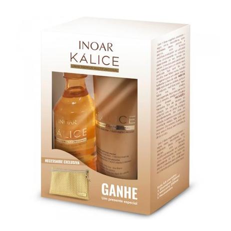 Kit Inoar Kálice Shampoo 250ml + Máscara 250ml + Necessaire Menor preço em Kit Inoar Kálice Shampoo 250ml + Máscara 250ml + Necessaire
