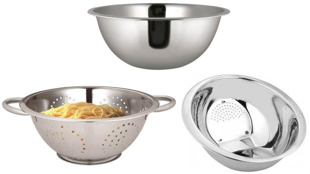 Kit Inox Essencial 3 peças Escorredor de Macarrão, Escorredor de Arroz e Bowl - Yazi - Mimo style Menor preço em Kit Inox Essencial 3 peças Escorredor de Macarrão, Escorredor de Arroz e Bowl - Yazi - Mimo style