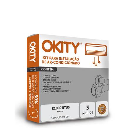 Kit Instalação Ar Condicionado Split 12.000 - 3m com Suporte - Okity é boa?