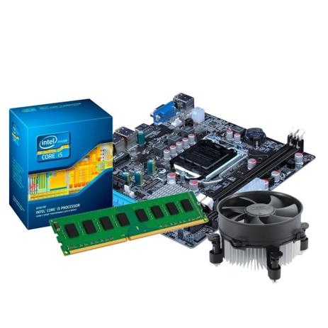 Kit Intel Core i5 3.2ghz + Placa Mãe H55 + 4gb de memória - Computer Tech Menor preço em Kit Intel Core i5 3.2ghz + Placa Mãe H55 + 4gb de memória - Computer Tech