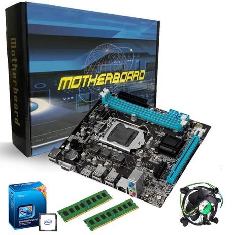 Kit Intel i3 + Placa Mãe H55+ 4GB memória + Cooler - PYX ONE Menor preço em Kit Intel i3 + Placa Mãe H55+ 4GB memória + Cooler - PYX ONE