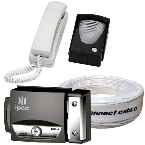 Kit Interfone + Fechadura Para Portão Social F90 + Cabo 4 Vias - Diversas é boa?