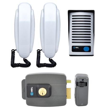 Kit Interfone Hdl 2 Pontos Com Fechadura Hdl C90 Original Menor preço em Kit Interfone Hdl 2 Pontos Com Fechadura Hdl C90 Original
