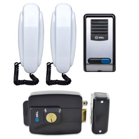 Kit Interfone HDL 2 Pontos F8 S NTL Com Fechadura Eletrônica que Abre Para Fora C90 AF Menor preço em Kit Interfone HDL 2 Pontos F8 S NTL Com Fechadura Eletrônica que Abre Para Fora C90 AF