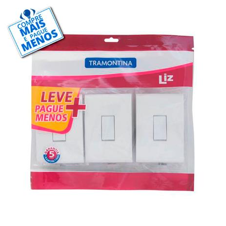 Kit Interruptores Tramontina 4x2 10a 250v - Tramontina Liz é ruim? Kit Interruptores Tramontina 4x2 10a 250v - Tramontina Liz é boa?