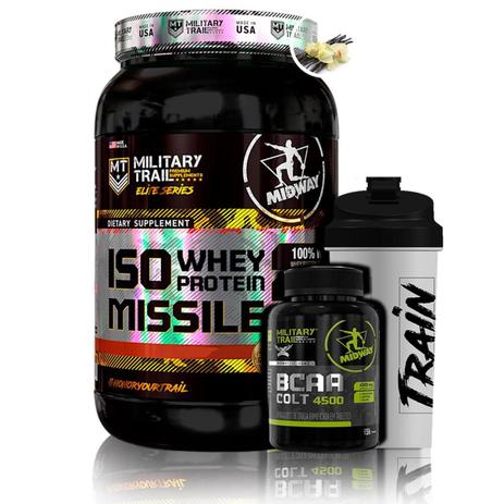 Kit Iso Whey 900g + Bcaa Colt 120 Caps + Coq - Midway Military Trail - Midway labs é boa?