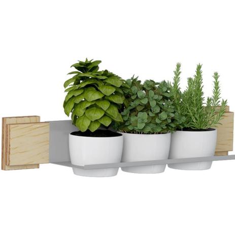 Kit Jardim Vertical Green com 03 Cachepots 1003 Amadeirado Fosco - Be Mobiliário Menor preço em Kit Jardim Vertical Green com 03 Cachepots 1003 Amadeirado Fosco - Be Mobiliário
