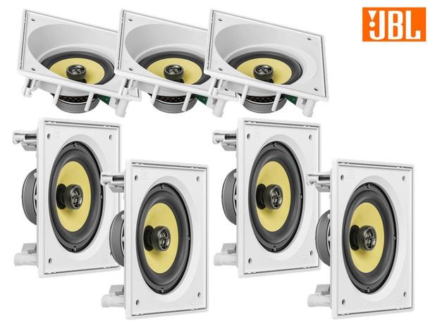 Kit JBL Caixa Som Ambiente Arandela Branca 4 CI6S + 3 CI6SA - 840 WRMS Menor preço em Kit JBL Caixa Som Ambiente Arandela Branca 4 CI6S + 3 CI6SA - 840 WRMS