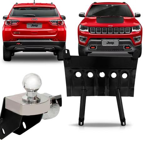 Kit Jeep Compass Engate Fixo + Protetor Carter - Gedeval Menor preço em Kit Jeep Compass Engate Fixo + Protetor Carter - Gedeval