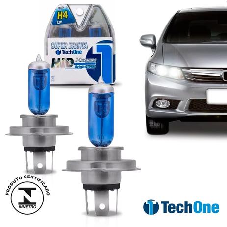 Kit Jogo 04 Lampadas Super Branca H1 H4 -H7 Hb4 - Tech one Menor preço em Kit Jogo 04 Lampadas Super Branca H1 H4 -H7 Hb4 - Tech one