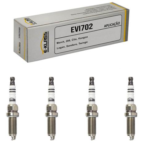 Kit Jogo 4 Velas March 12 a 18 206 Twingo 01 a 06 Clio Kngoo Logan Sandero 05 a 18 1.0 LZKAR7A - Vetor Menor preço em Kit Jogo 4 Velas March 12 a 18 206 Twingo 01 a 06 Clio Kngoo Logan Sandero 05 a 18 1.0 LZKAR7A - Vetor