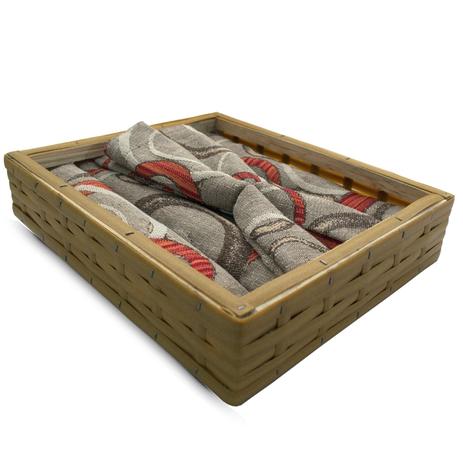 kit Jogo Americano Jacquard Asteca 05 Peças Lacre - Ecaza Menor preço em kit Jogo Americano Jacquard Asteca 05 Peças Lacre - Ecaza