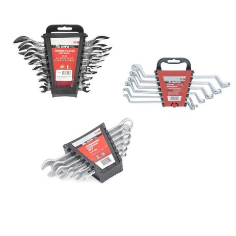 Kit Jogo Chave Combinada, Fixa E Estrela 20 Pçs- MTX Menor preço em Kit Jogo Chave Combinada, Fixa E Estrela 20 Pçs- MTX