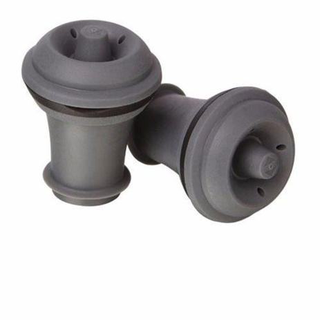 Kit Jogo Com 2 Rolhas Para Vinho Vácuo Pretas Abs Vacu Vin Menor preço em Kit Jogo Com 2 Rolhas Para Vinho Vácuo Pretas Abs Vacu Vin