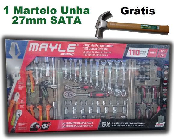 Kit Jogo Conjunto de Chaves Ferramentas com 110 Peças Mayle Original Espelhada Menor preço em Kit Jogo Conjunto de Chaves Ferramentas com 110 Peças Mayle Original Espelhada
