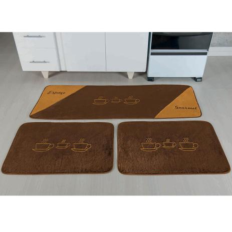 Kit Jogo Tapetes Bordado Cozinha Xícara 3 Pçs Antiderrapante - Guga Tapetes é ruim? Kit Jogo Tapetes Bordado Cozinha Xícara 3 Pçs Antiderrapante - Guga Tapetes é boa?